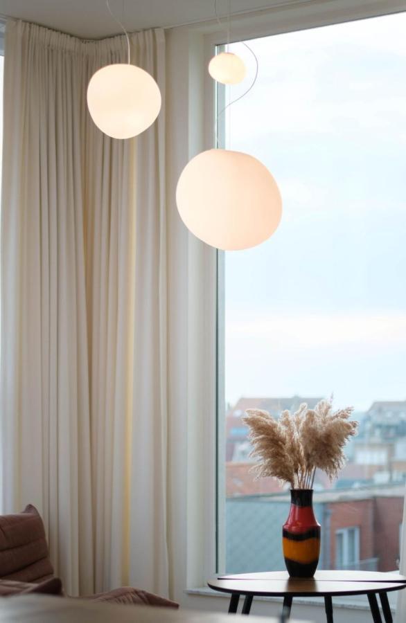 Stijlvolle En Lichtrijke Design Penthouse Met Prachtig Uitzicht Te Wenduine Apartment De Haan Luaran gambar