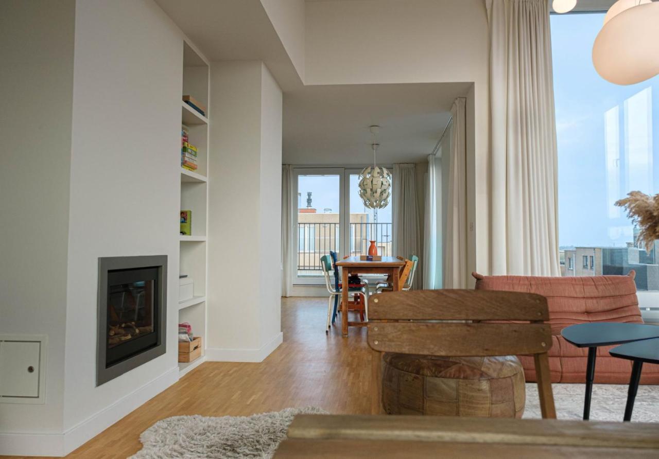Stijlvolle En Lichtrijke Design Penthouse Met Prachtig Uitzicht Te Wenduine Apartment De Haan Luaran gambar